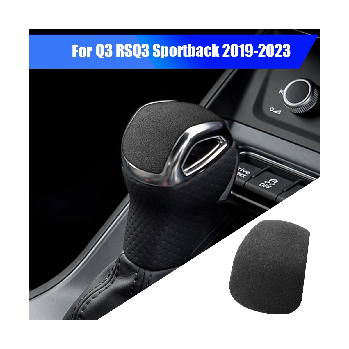 Наклейка на крышку для Audi Q3 RSQ3 Sportback 2019-2023, темно-серая