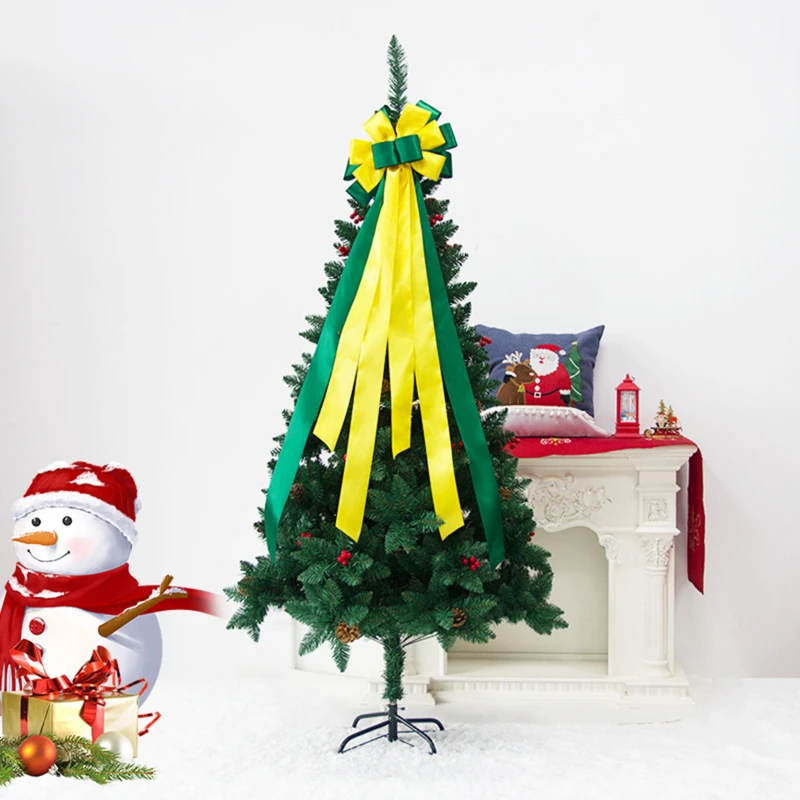 

Рождественские банты, бант, украшение для рождественской елки, новогодний домашний декор, подарок ручной работы, банты