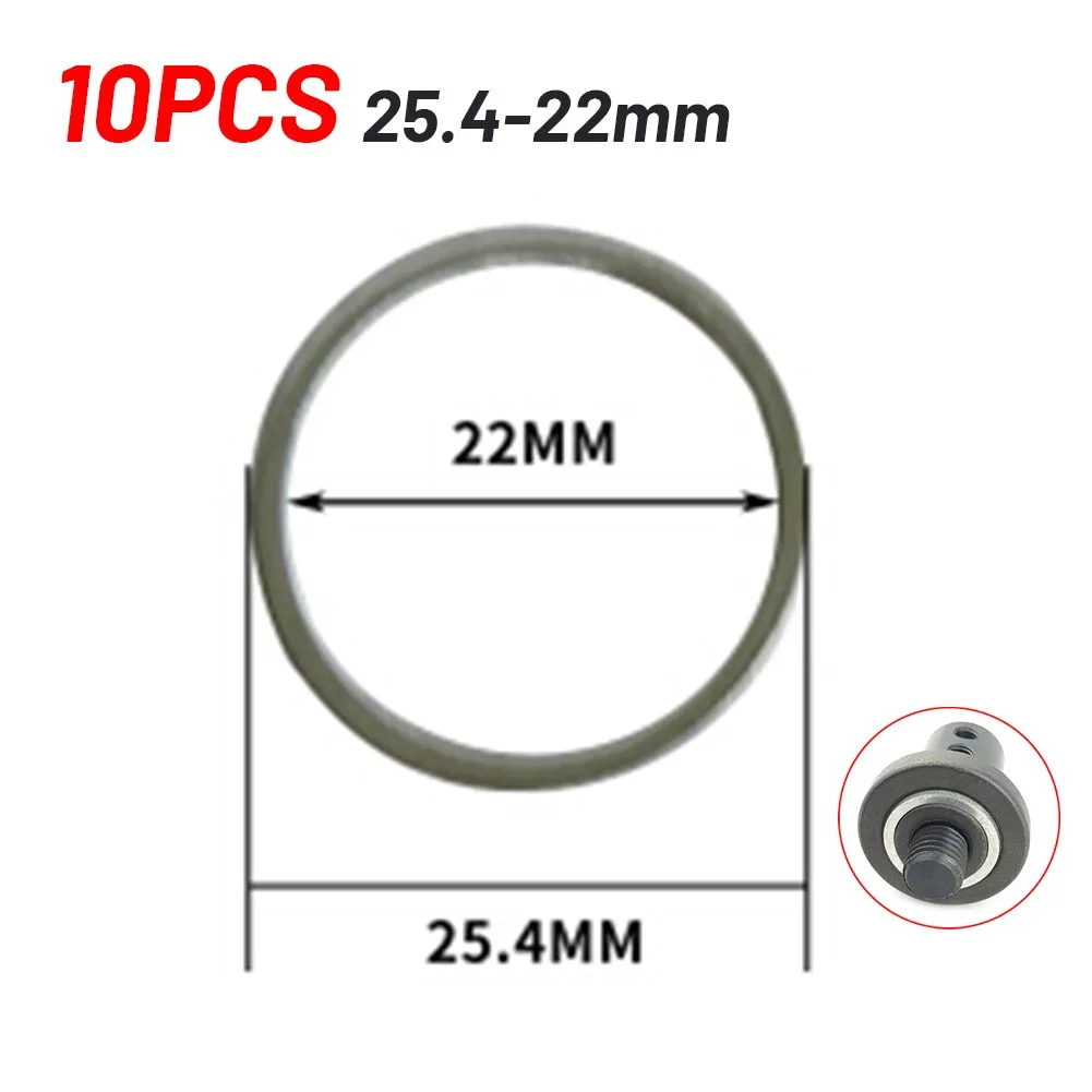 Кольцо переходника пильного полотна, 10 шт., шайба для резки пилы, переходное кольцо с внутренним отверстием, шайба для замены диафрагмы лезвия 25,4-16 22-16 25,4-20 20-16