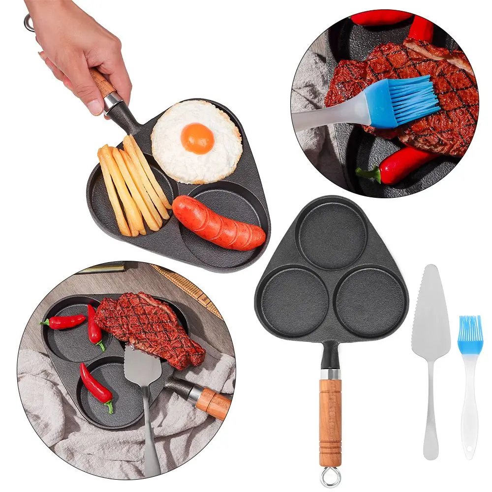 

4 Holes Pot Cooker Pancake Maker Poached Protable Egg Egg Pancake Omelette Pan Fried Egg Pans Breakfast Frying Pan