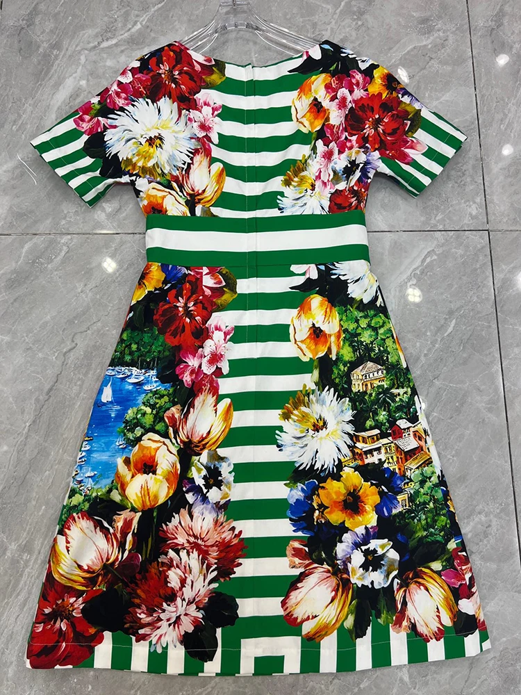 Платье Sicilian женское с круглым вырезом модное элегантное мини-платье коротким