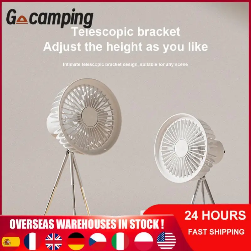 

Ambient Light Tripod Fan Multi-function Convenient Storage Bracket Ceiling Fan Travel Fan Usb Charging Camping Fan Mini Fan