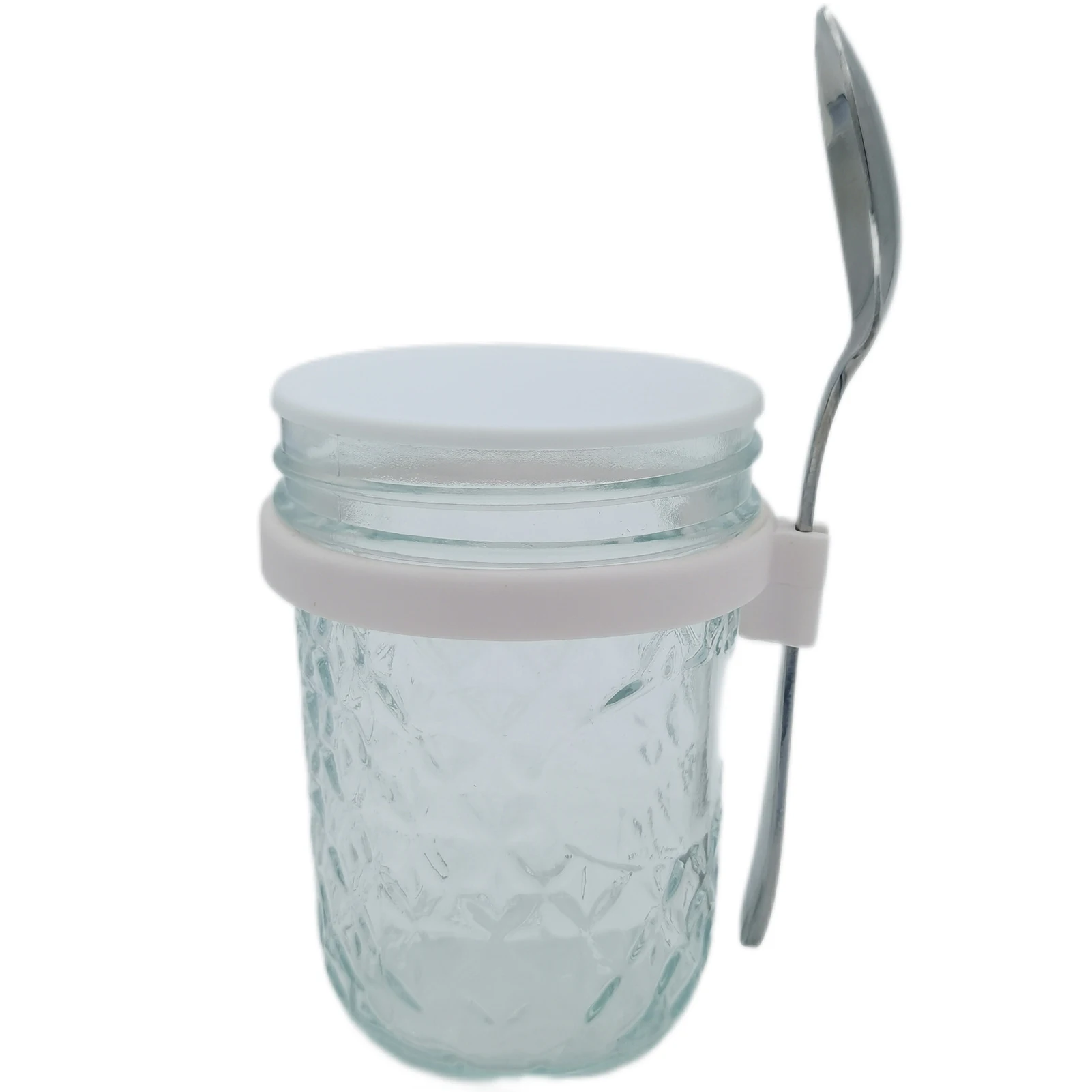 

Контейнеры для овса с крышками, прозрачная стеклянная чашка для овсяной муки с ложкой, герметичный контейнер для овсяной муки для салатов