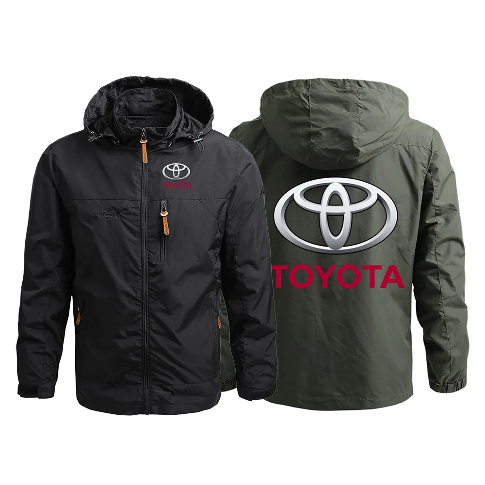 

2021 Male Toyota Car logo Jackets Spring Summer Travel Coats Men's Sport Breathable Windbreaker Casual Zipper Hoodie Outwear Top