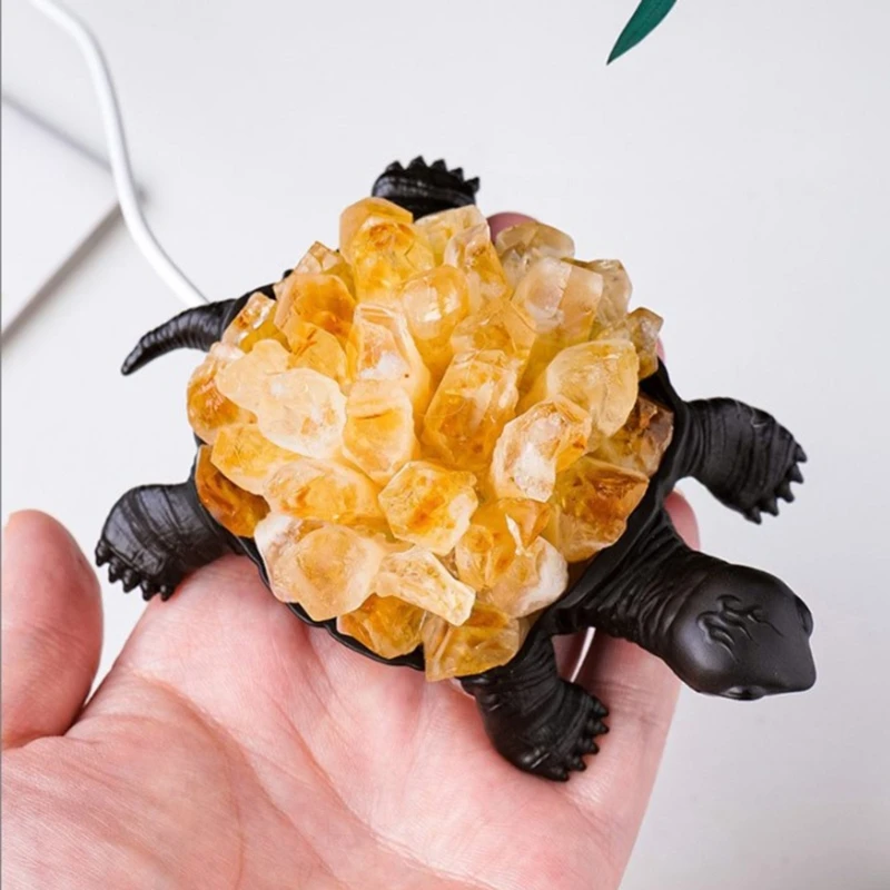 Декоративная статуя черепахи из натурального хрусталя украшение статуи с