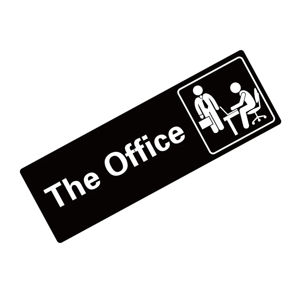 

Office Name Plate Office Door Decals Vintage Decor The Office Logo Metal Sign Office Door Sticker Acrylic Public Room Door Sign