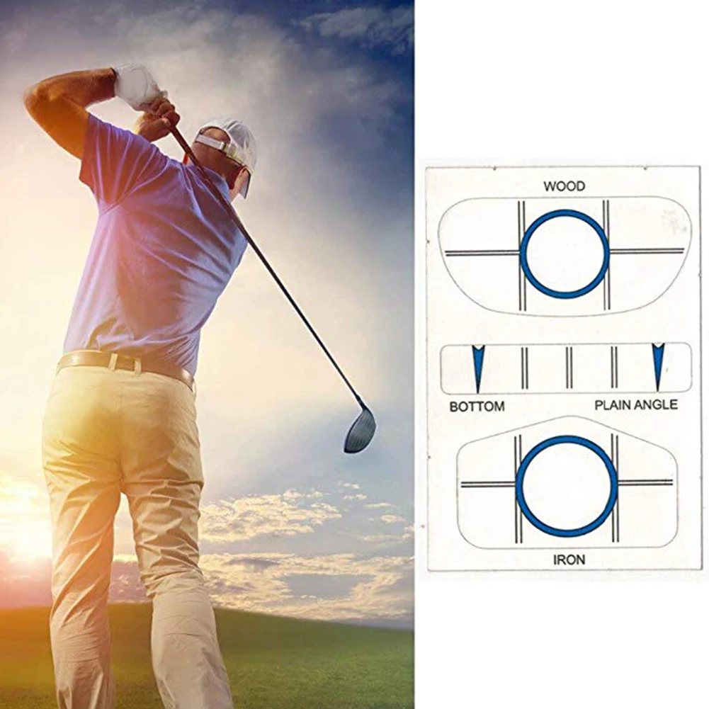 

10pcs/set Practice Test Swing Trainers Target Label Accessories Self Adhesive Golf Club Paper Target Sticker Impact Recorder