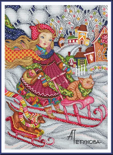 Набор для вышивки крестом из ткани своими руками вышивка ремесленное шитье