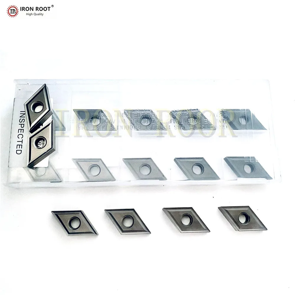 

IRON ROOT CNC Lathe Turning Tool Cermet Insert DNMG150404 150408,-MS1 MC1015 Turning Milling Tool for MDJNR Turning Tool Holder