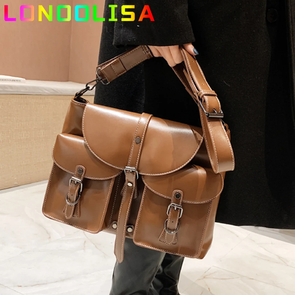 

Luxury Soft Leather Crossbody Bags Hit Retro Trend Women's Brand Shoulder Bag Female Vintage Handbags and Purses Satchels Sac