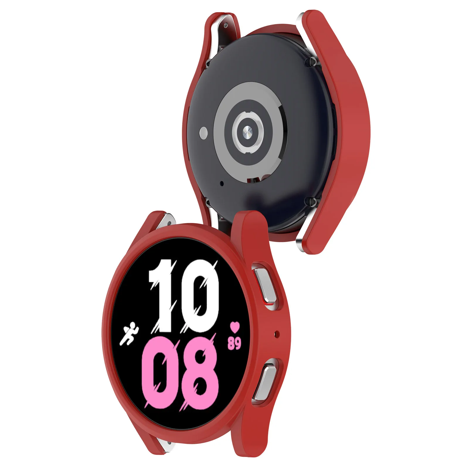Фото Матовый Жесткий чехол с рамкой для Samsung Galaxy Watch 5/4 40 мм 44 мм Watch5 Pro 45 мм, чехол-бампер, стеклянная Защитная пленка для экрана №4