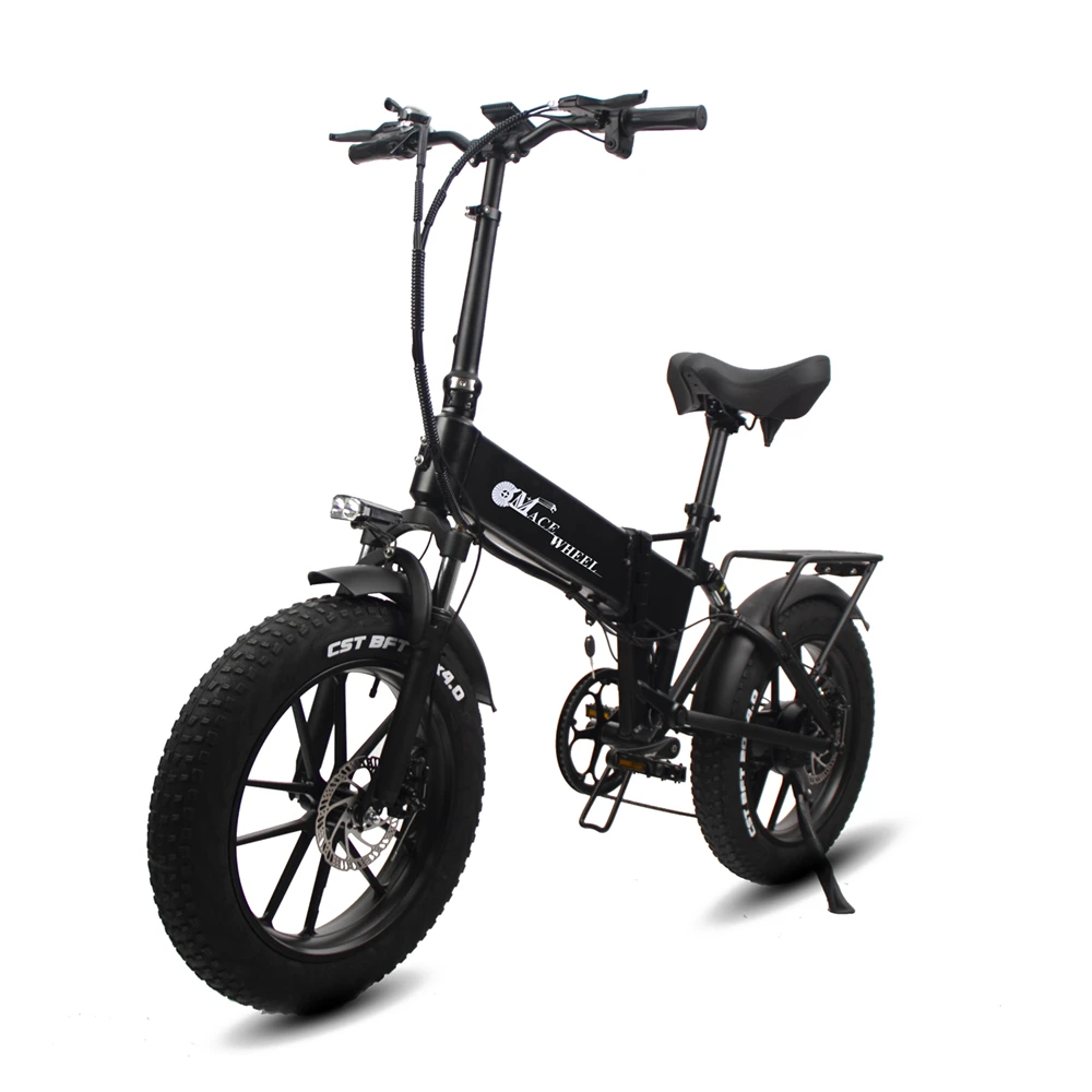 RX20 750W 48V Folding Electric Bicycle 20 inch Mountain Bike Snow Bike, Full Suspension Front Fork