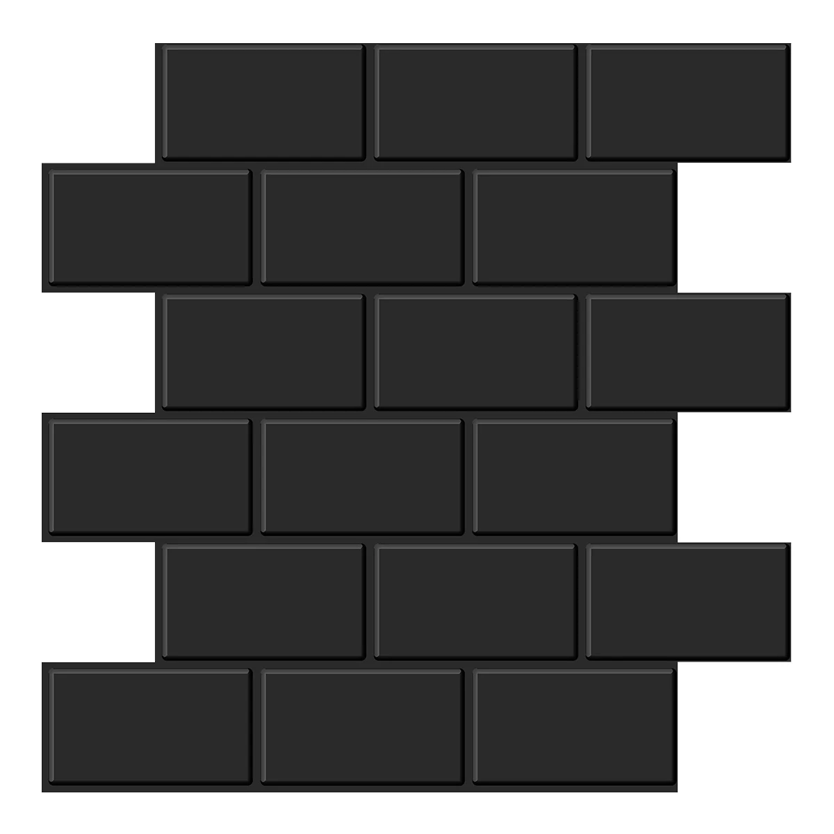 

Brick Ceramic Tile Wall Sticker Black Tiles 3D DIY Self Adhesive Wall Stickers Waterproof Decor Wallpaper For Living Room