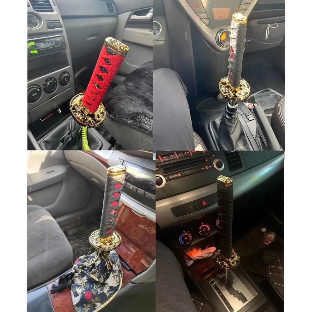 Универсальный JDM самурайский меч Ручка Переключения 100 мм Катана нож ручка