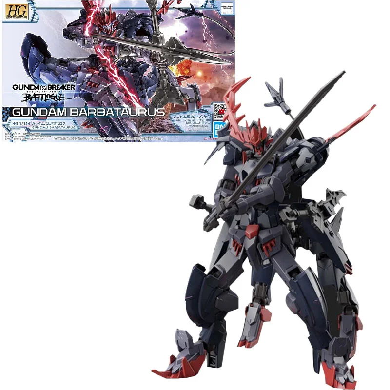 

Original Bandai HG 1/144 GUDAM BREAKER BATTLOUGE GUNDAM BARBATAURUS Assembly Model Collection Action Figure Toy