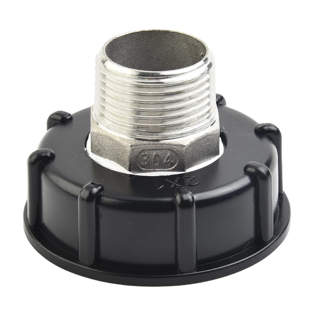 

1/2" 3/4" 1"IBC Tote Tank Drain Adapter Plastic Tap Connector S60x6 Thread Cap Garden Water Hose Connector Garden Supplies