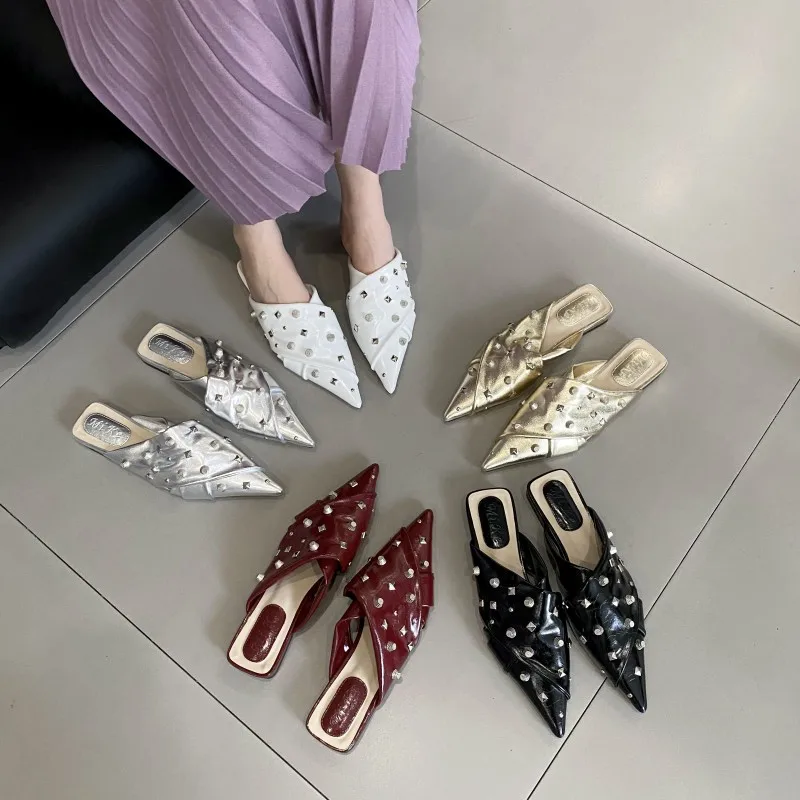 Новинка весна-лето 2024 Корейская версия модные сандалии с имитацией ивы