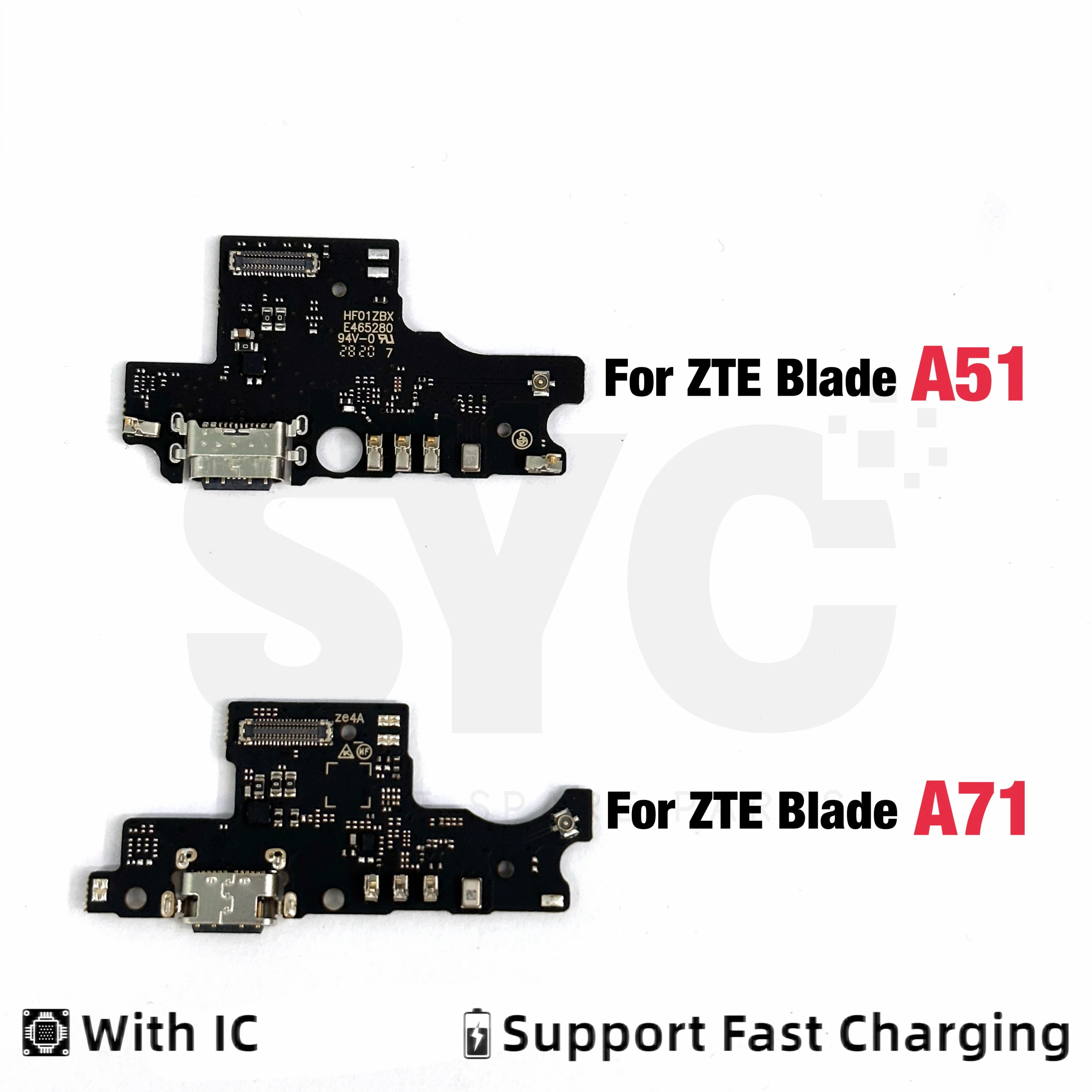 Новый USB-порт для зарядки, гибкий кабель-разъем с IC для ZTE Blade A51 A71 2021, запасные части (art.: 3920c4f7974e2) - 3920c4f7974e2
