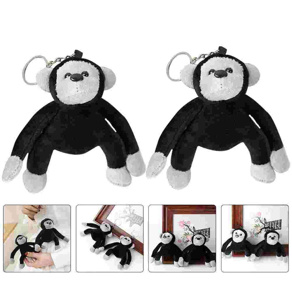 

Orangutan Keychain Stuffed Gorilla Backpack Pendant Plush Charms Pendants Animals