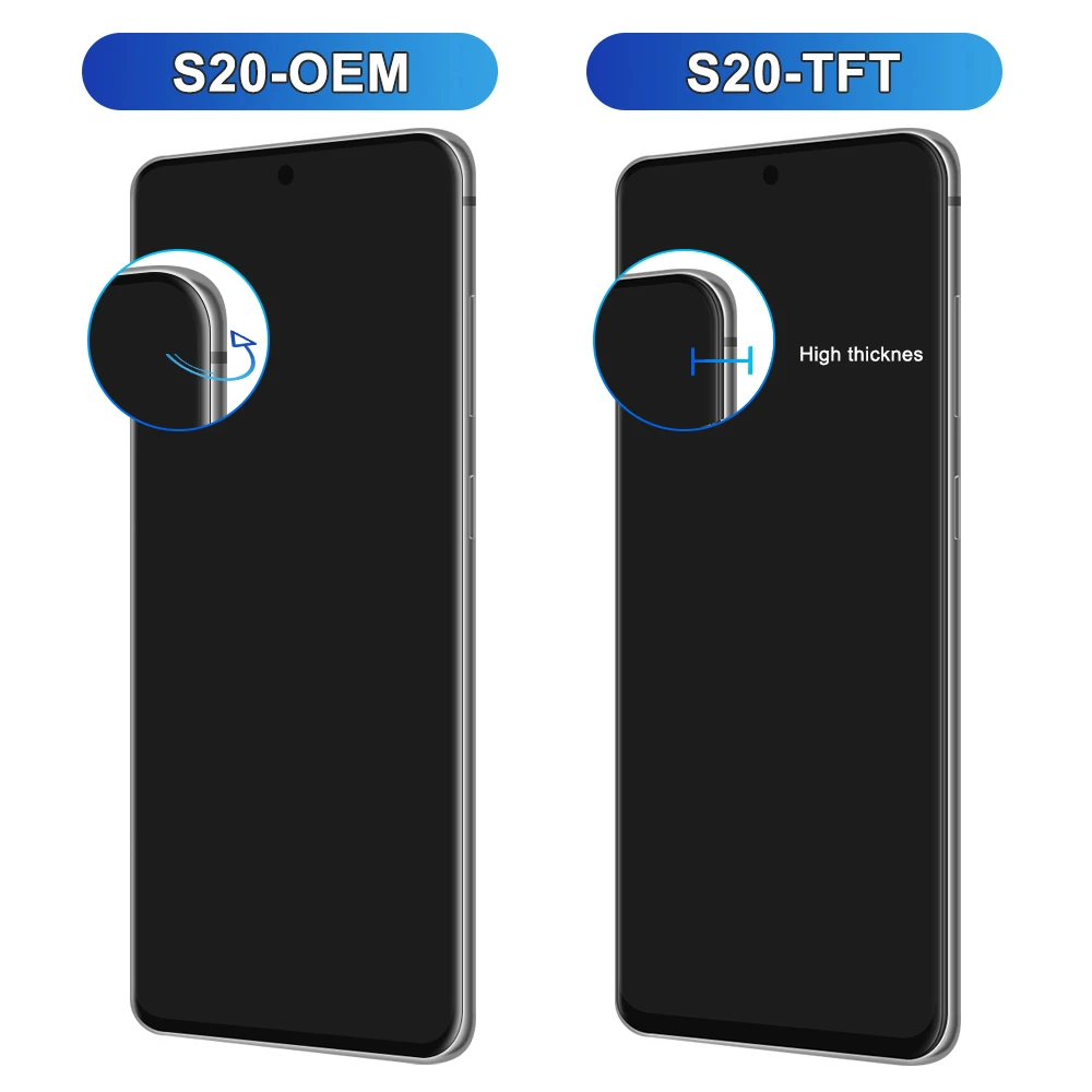 Фото TFT LCD-дисплей для Samsung Galaxy S20 G981F G980 G980F/DS, сенсорный экран в сборе с рамкой, замена дисплея №3