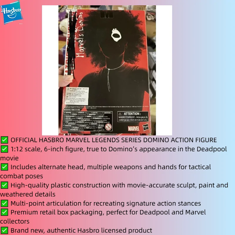 Фото В НАЛИЧИИ: Фигурка Домино из серии Marvel Legends от Hasbro (версия из фильма «Дэдпул») №2