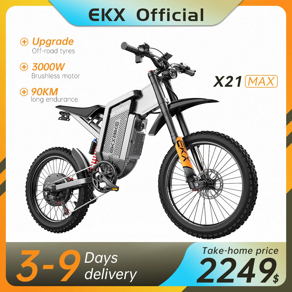 EKX X21 Max Электрические мотоциклы 3000 Вт Бесщеточные безредукторные ...