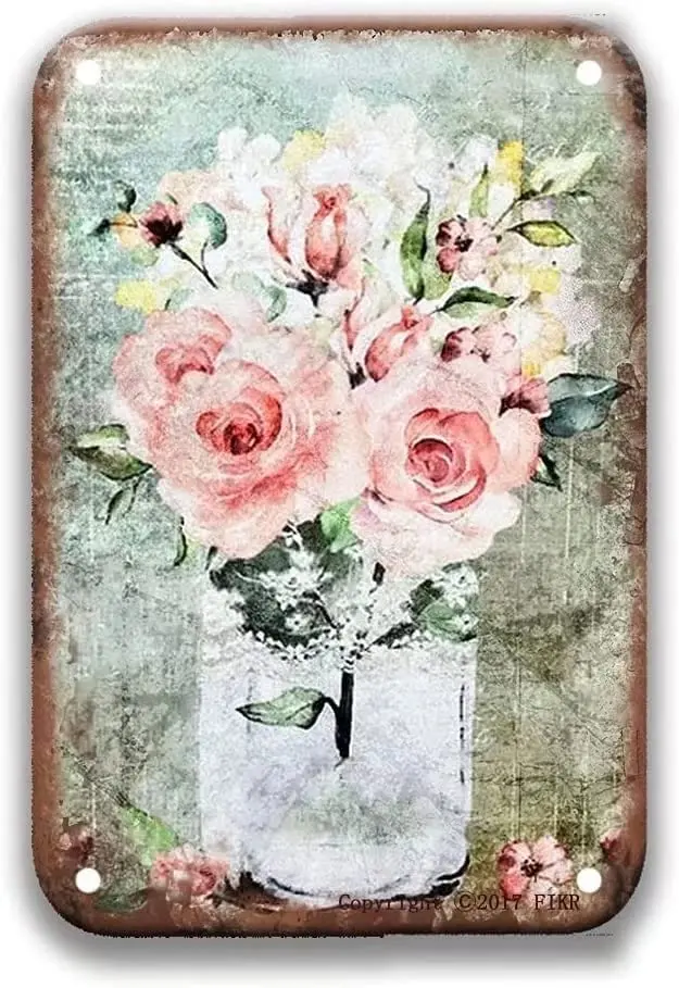 Винтажный Настенный декор SaNavie парижский французский деревенский цветок ретро