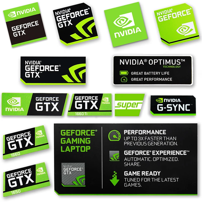 Специальная наклейка NVIDIA GTX GEFORCE 970m 860m QUADRO Sticker Label decal для ноутбука настольного