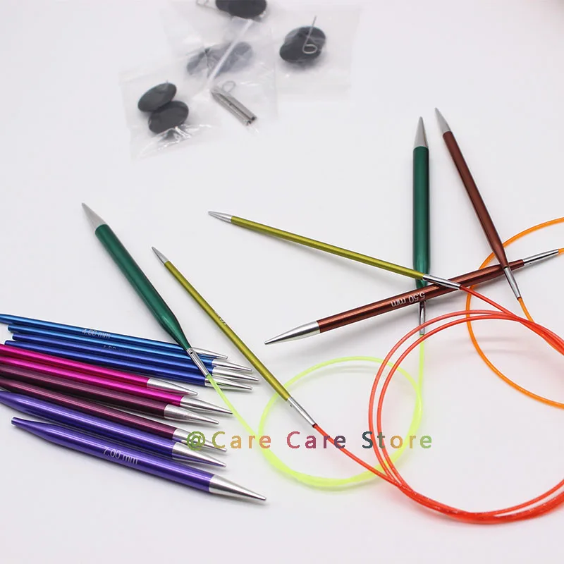 Скидка Набор съемных спиц для вязания, профессиональные Круглые съемные спицы, Набор сменных спиц для вязания свитеров