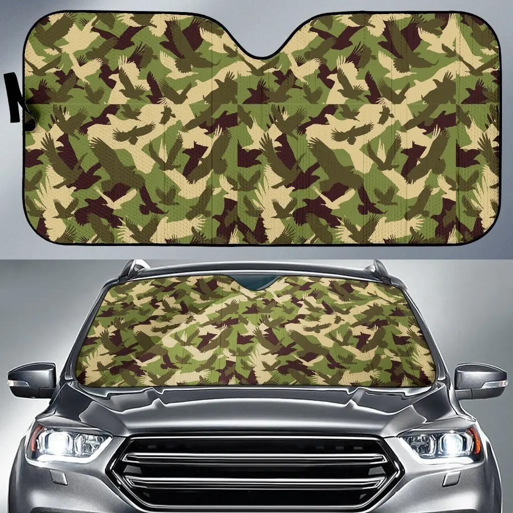 

Eagle Camo Pattern Print Auto Sun Shade Car Windshield Window Cover Sunshade