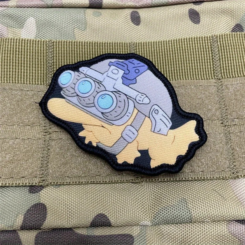 Тактическая нашивка с тремя глазами Monster Fish BLINKY GITD нарукавная повязка на липучке