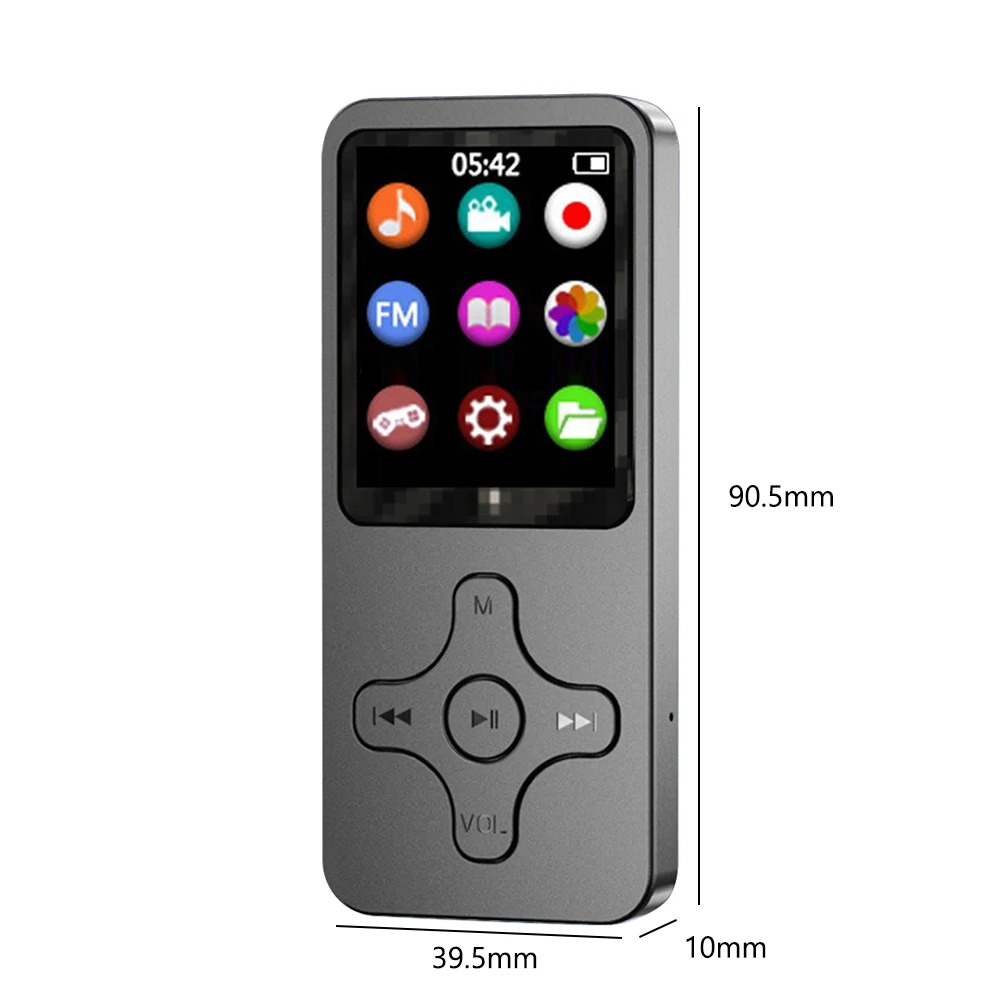 Mini MP3 MP4 Player 1.8 inch LCD Screen Bluetooth Speaker HiFi Music Player Portable Walkman with FM Radio Recording Pen E-book images - 6