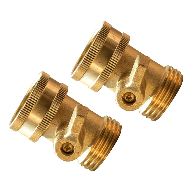 

F3KA садовый шланг 3/4 дюйма, запорный клапан 2 шт. с 8 дополнительными резиновыми шайбами, прочные Антикоррозийные садовые инструменты, легкая установка