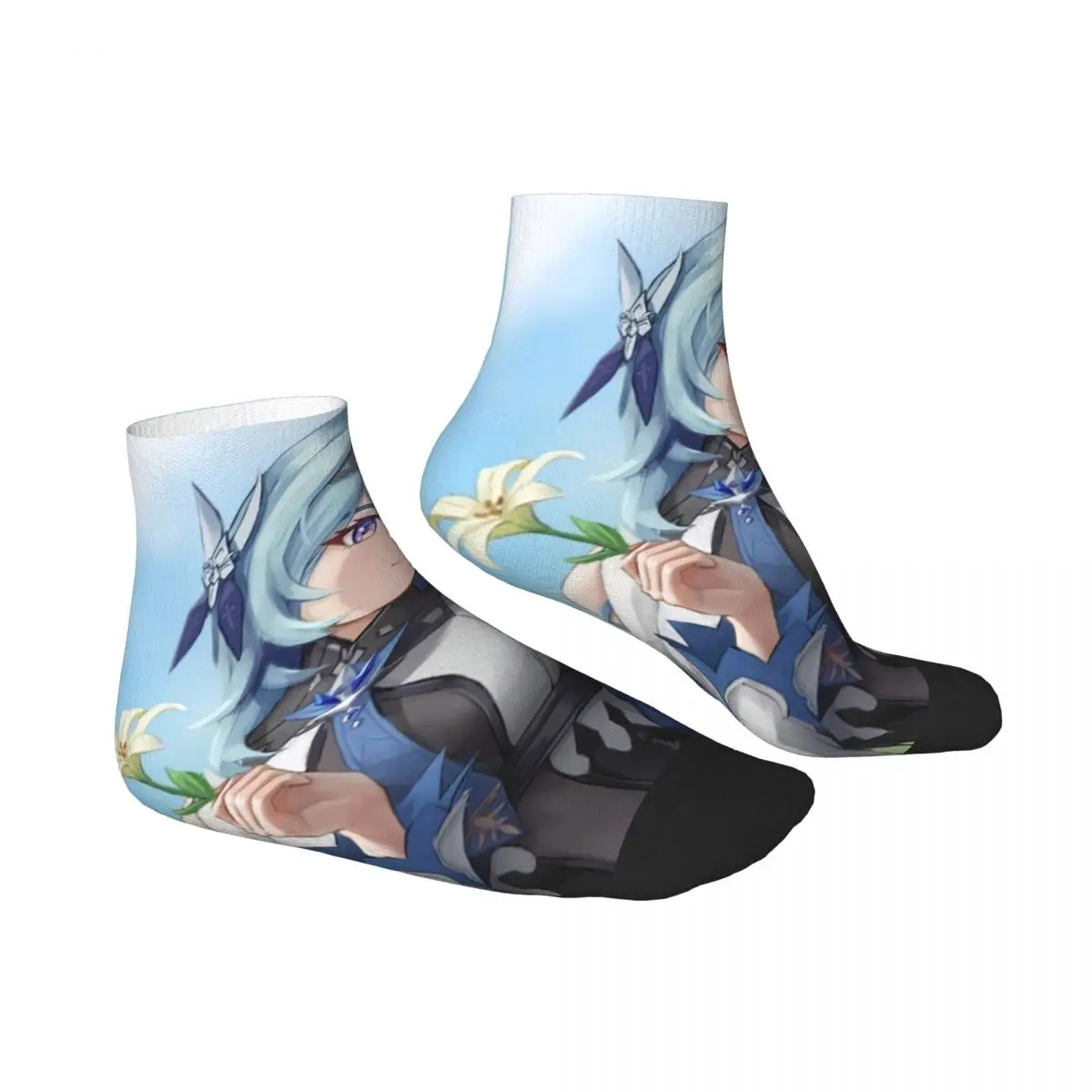 Носки Eula Genshin Impact супер мягкие чулки в стиле Харадзюку всесезонные носки