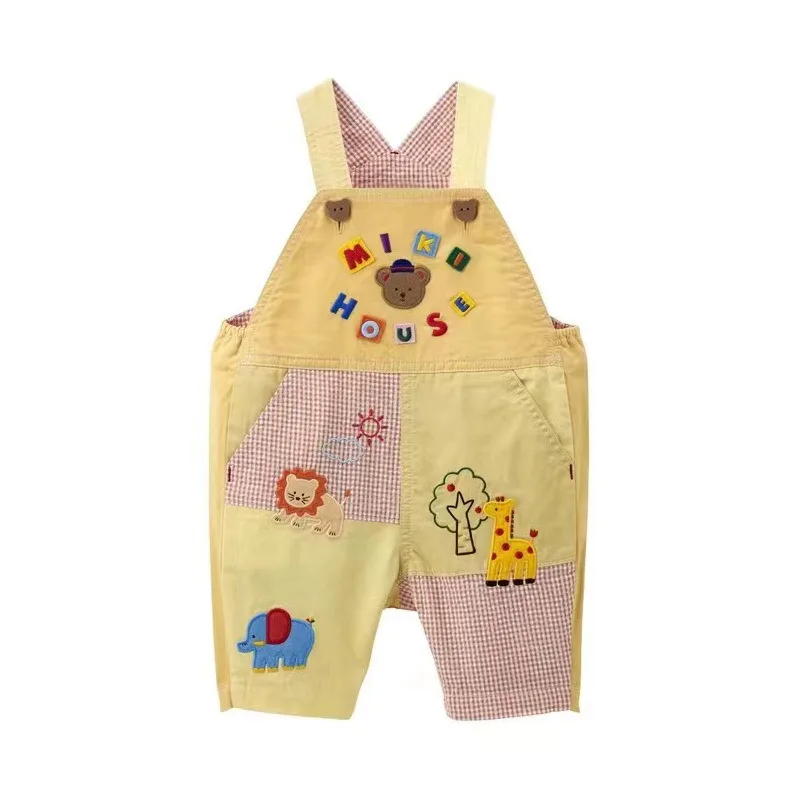 Детские шорты Капри с мультяшным медведем львом детские комбинезоны брюки для