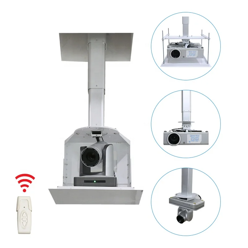 

Running Stable 1.5/3M 20KG Bearing With Patent Aluminum Square Tube Motorized Video Camera Projector Lifting