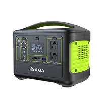 aga rechargeable outdoor camping 220v 110v 500w 100w solar powered generator portable power station