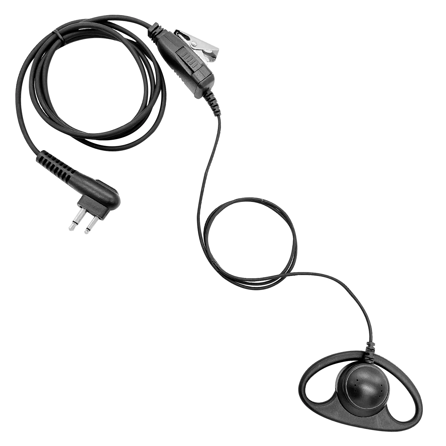 D type walkie talkie Earpiece big PTT Apply to HYTERA  TC500，TC600，TC610，TC700 Such as the model