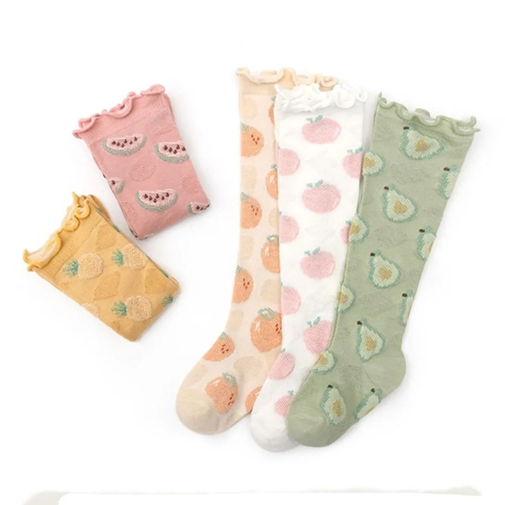 

Носки от комаров, удобные медовые персиковые гольфы до колена, детские длинные носки для девочек, детские Чулочные изделия, чулки в Корейском стиле