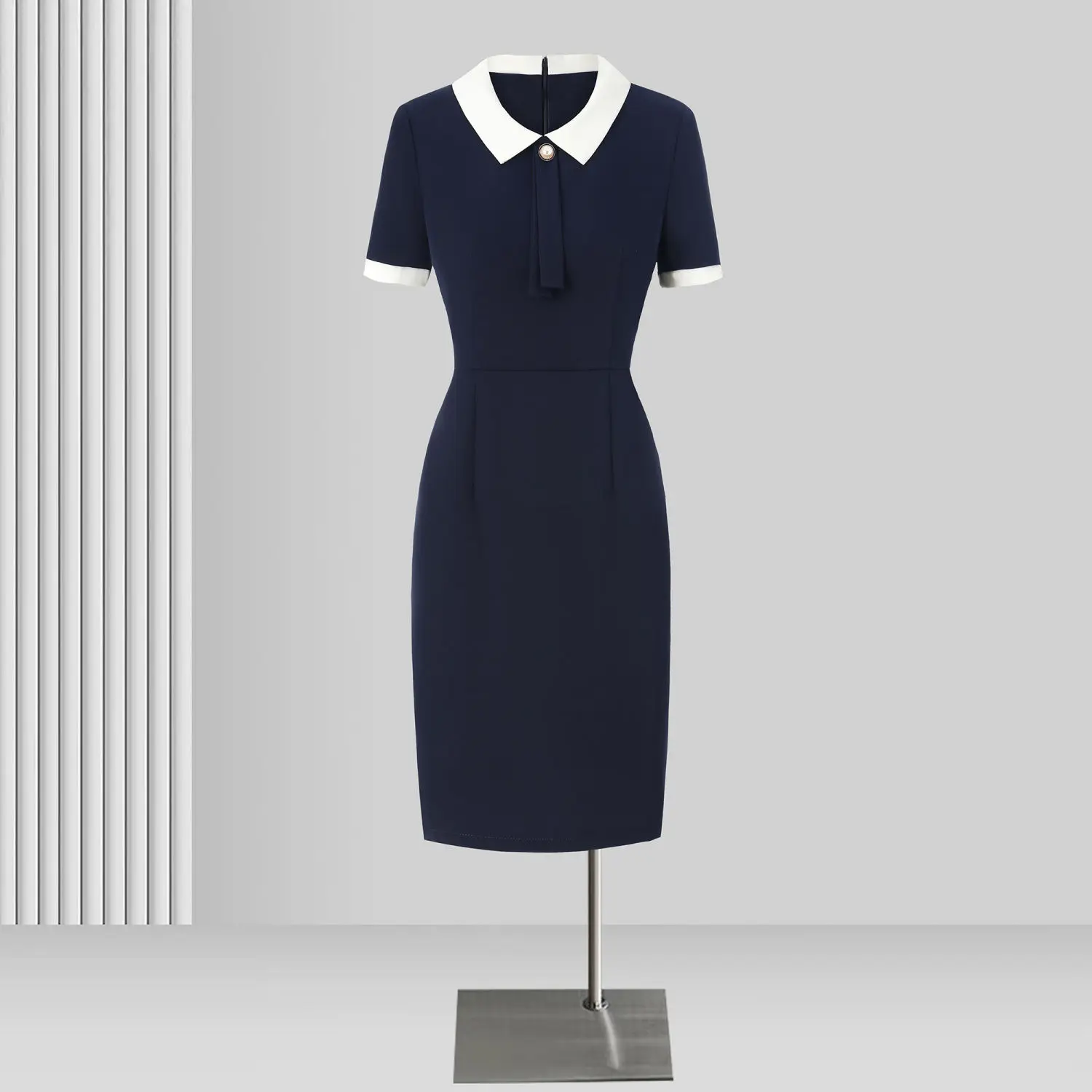 Новинка летнее профессиональное модное платье контрастных цветов ювелирный