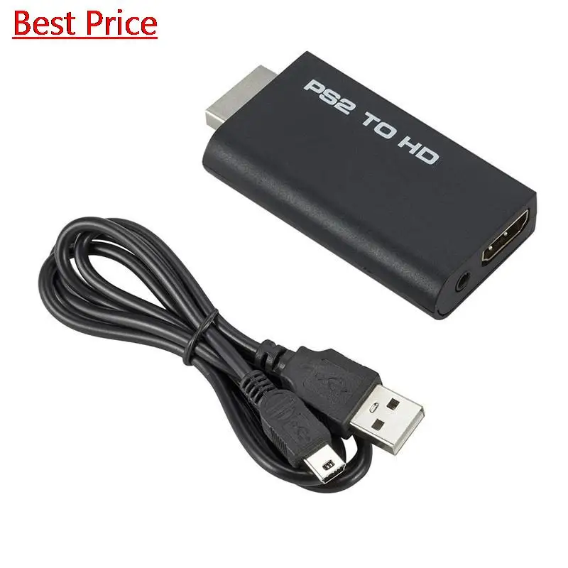 

Dhl 50Pcs HDV-G300 PS2 To HDMI Compatible 480p Audio Video Converter Adapter With Audio Output Supports All PS2 Display Modes