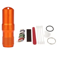 emergency case waterproof survive tool travel kit edc pill capsule bottle camp medicine match seal container outdoor hike