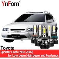 ynfom toyota special led headlight bulbs kit for sprinter carib e95 e110 1982 2002 low beamhigh beamfog lampcar accessories