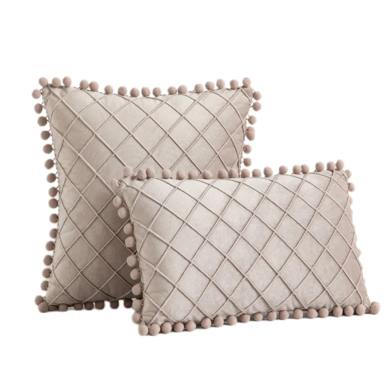 

Inyahome 30x50cm 45x45cm Christmas Velvet Soft Decorative Throw Pillows Cushions Covers Square Pillowcase For Sofa Bed Car Home