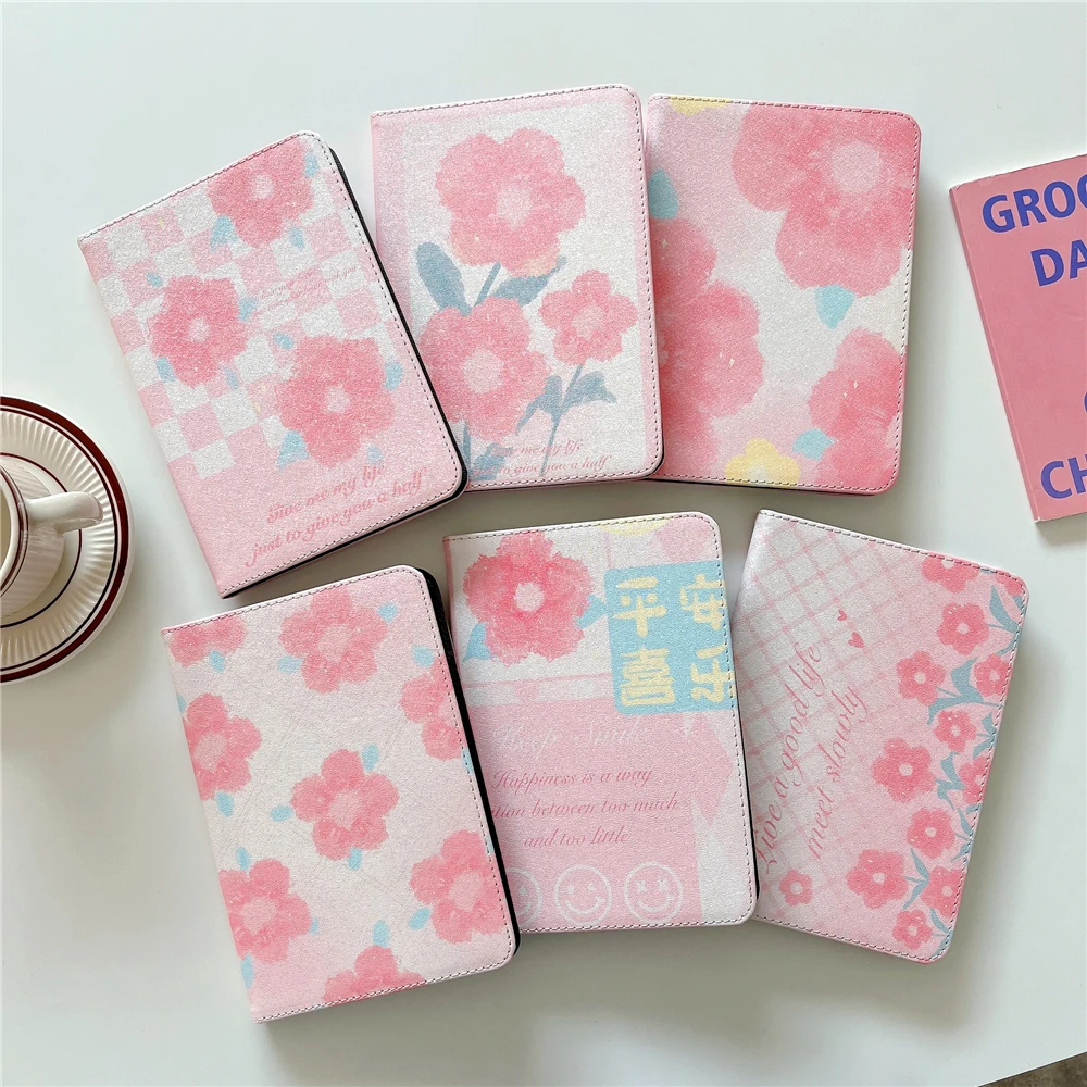 

Hua Hua Pink Flower Tablet Beschermhoes for IPad Air 4 IPad Pro 2021 Cover IPad 10.5 IPad10 7 8 9 Th IPad Mini 6 5 4 3 2