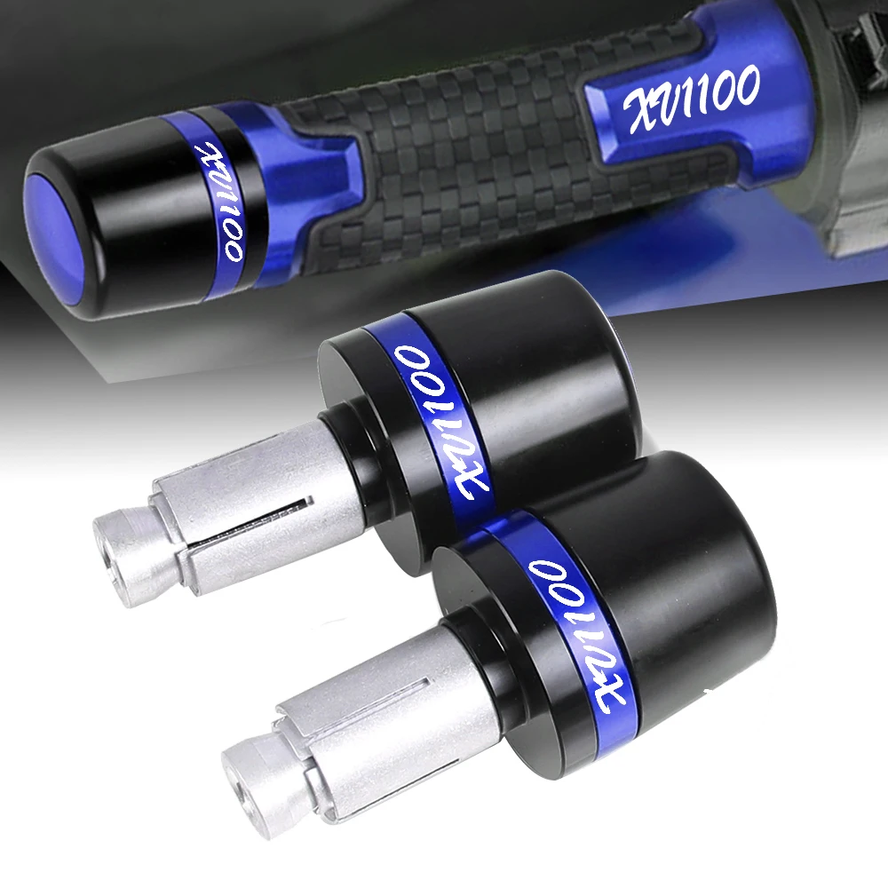 For Yamaha Xv1100 Xv 1100 Virago 1998 1997 1996 1995 1994-1990 1989 Grip Ends Plus Handle Bar Cover Tips Caps