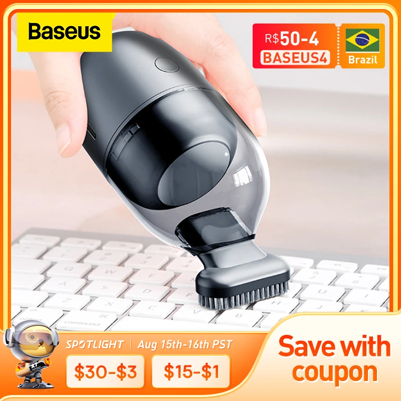 Baseus C2 Mini Desktop Vacuum Cleaner Portable Desk Cleaning Tool For PC Laptop Keyboard School Classroom Office