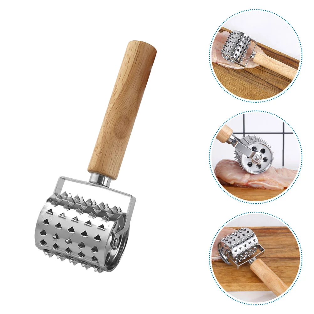 

Tenderising Steak Tenderizer Stainless Steel Steak Pounder Dough Aerator Beating Meat Meat Mallet