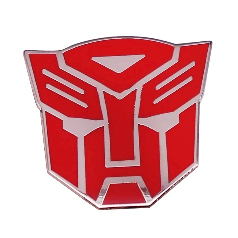 Эмалированная булавка в форме робота Mecha Autobot