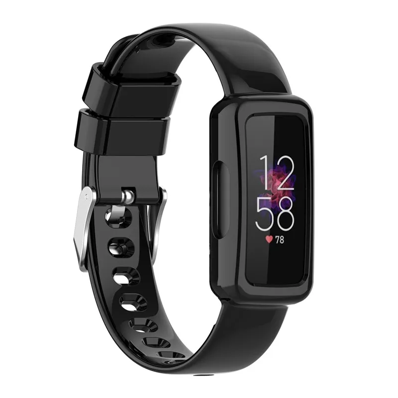 

Браслет Lucency для Fitbit Ace 2 3/inspire 2/ inspire HR, резиновый ремешок для женских смарт-часов Fitbit Luxe